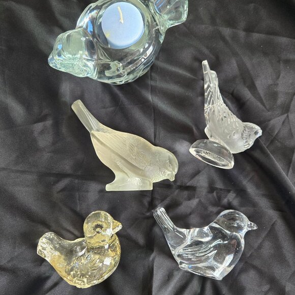 Collection of Vintage Glass Bird Figurines (Five) - Picture 10 of 14